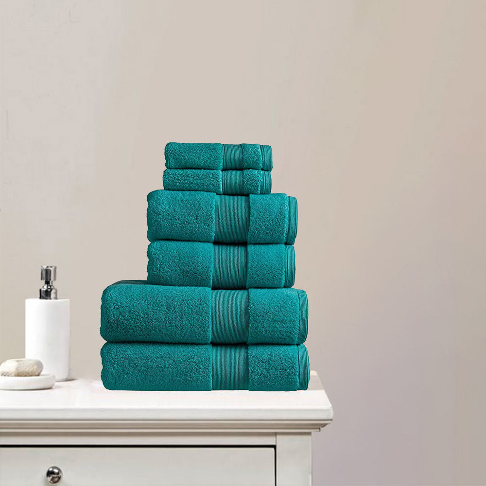 Turquoise and grey towels online