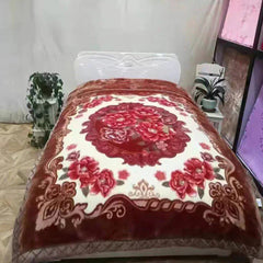 2 Ply Mink Fleece Winter Blankets Warm Throw King Size