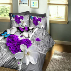 Duvet Cover, 3D Duvet Cover Set, 3D Bedding,Duvet Covers, flower duvet covers, buterfly duvet covers, single duvet covers, double duvet covers, king size duvet covers, microfiber duvet covers sets, Microfiber bedding sets, 3Pcs Duvet Covers set,