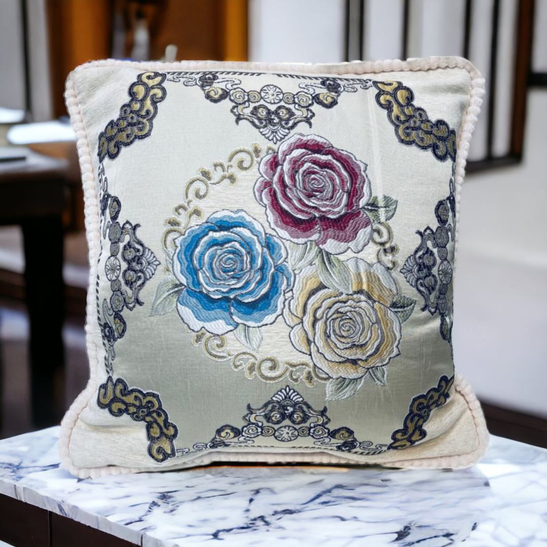 cushion covers, sofa cushion cover, Embroidered cushion cover, floral printed cushion cover