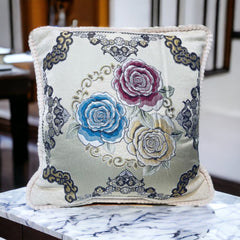 cushion covers, sofa cushion cover, Embroidered cushion cover, floral printed cushion cover