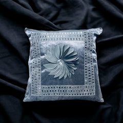 Crushed Diamond Sofa Cushion Cover Silver Gray