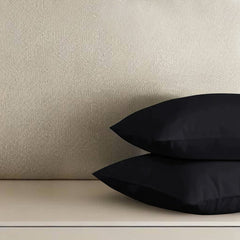 Plain Pillow Case/Cover Pair Black