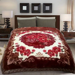 2 Ply Mink Fleece Winter Blankets Warm Throw King Size