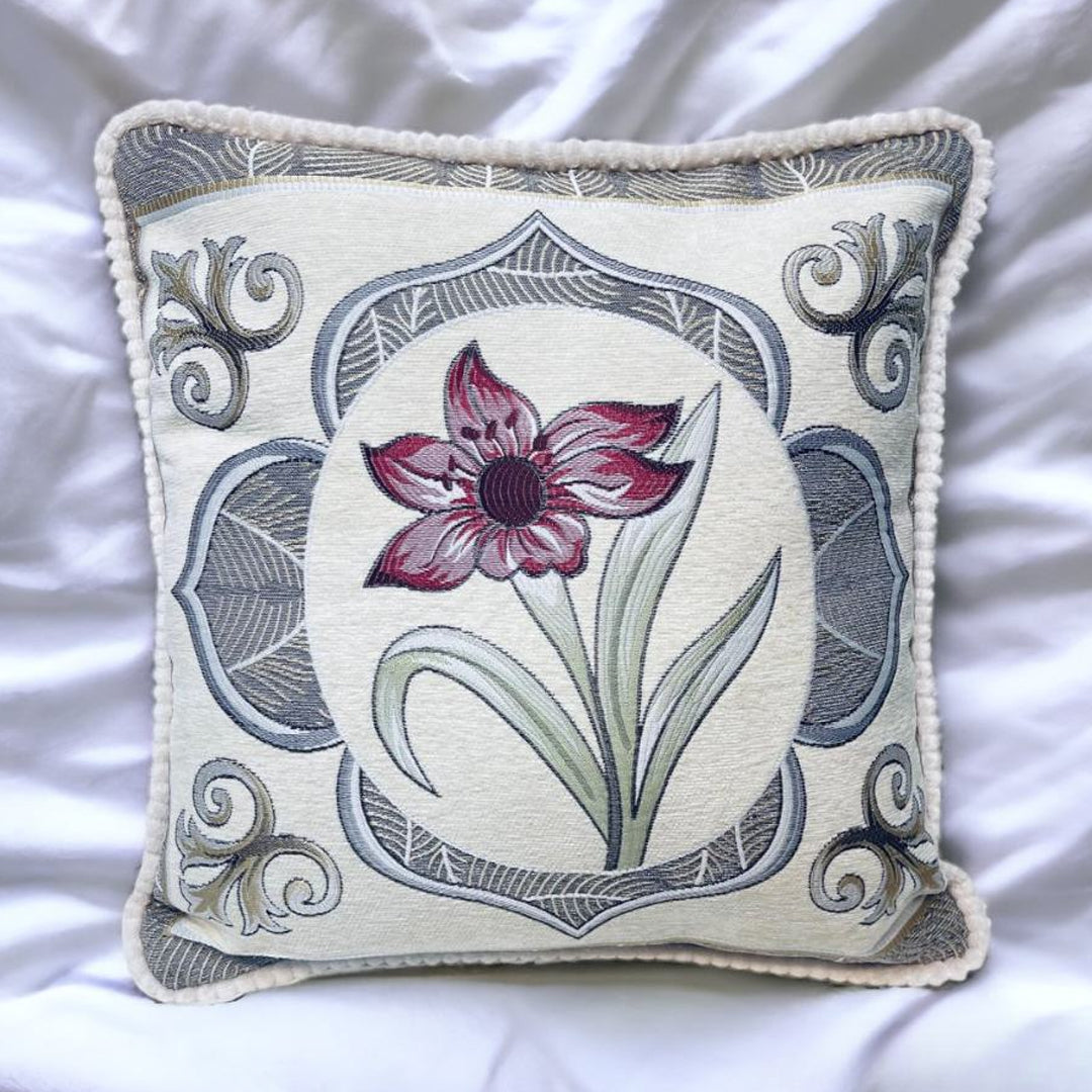 cushion covers, sofa cushion cover, Embroidered cushion cover, floral printed cushion cover