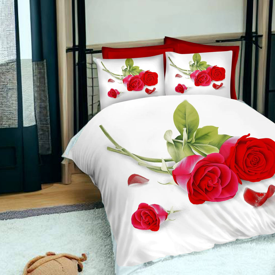 Duvet Cover, 3D Duvet Cover Set, 3D Bedding,Duvet Covers, rose design duvet covers, single duvet covers, double duvet covers, king size duvet covers, microfiber duvet covers sets, Microfiber bedding sets, 3Pcs Duvet Covers set,