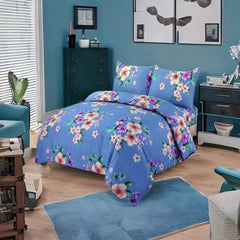 Duvet Covers, purple duvet covers, purple floral duvet covers, single duvet covers, double duvet covers, king size duvet covers, microfiber duvet covers sets, Microfiber bedding sets, 3Pcs Duvet Covers set,