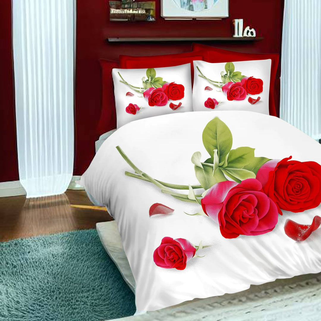 Duvet Cover, 3D Duvet Cover Set, 3D Bedding,Duvet Covers, rose design duvet covers, single duvet covers, double duvet covers, king size duvet covers, microfiber duvet covers sets, Microfiber bedding sets, 3Pcs Duvet Covers set,