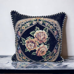 cushion covers, sofa cushion cover, Embroidered cushion cover, floral printed cushion cover