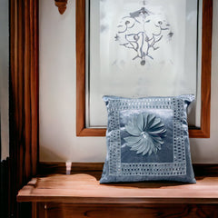 Crushed Diamond Sofa Cushion Cover Silver Gray