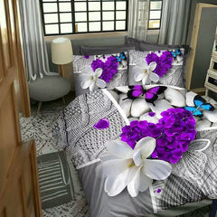 Duvet Cover, 3D Duvet Cover Set, 3D Bedding,Duvet Covers, flower duvet covers, buterfly duvet covers, single duvet covers, double duvet covers, king size duvet covers, microfiber duvet covers sets, Microfiber bedding sets, 3Pcs Duvet Covers set,