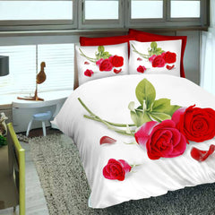 Duvet Cover, 3D Duvet Cover Set, 3D Bedding,Duvet Covers, rose design duvet covers, single duvet covers, double duvet covers, king size duvet covers, microfiber duvet covers sets, Microfiber bedding sets, 3Pcs Duvet Covers set,