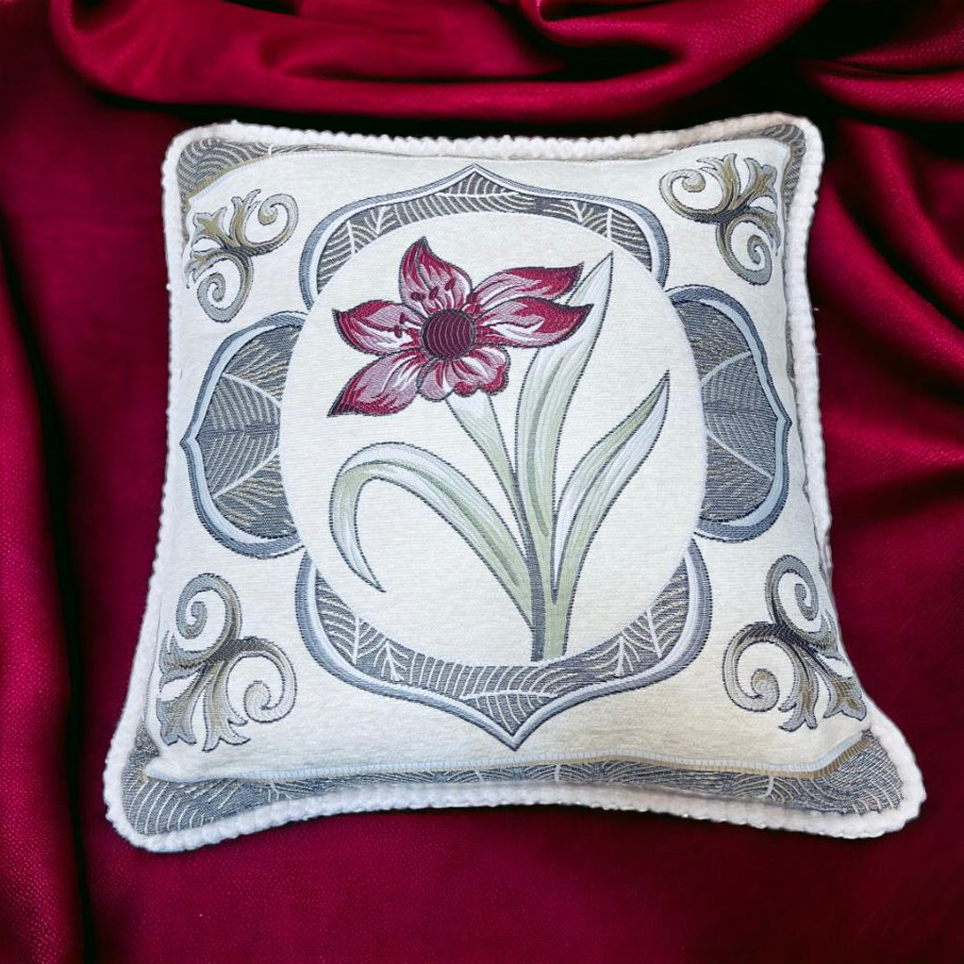 cushion covers, sofa cushion cover, Embroidered cushion cover, floral printed cushion cover