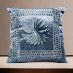 Crushed Diamond Sofa Cushion Cover Silver Gray