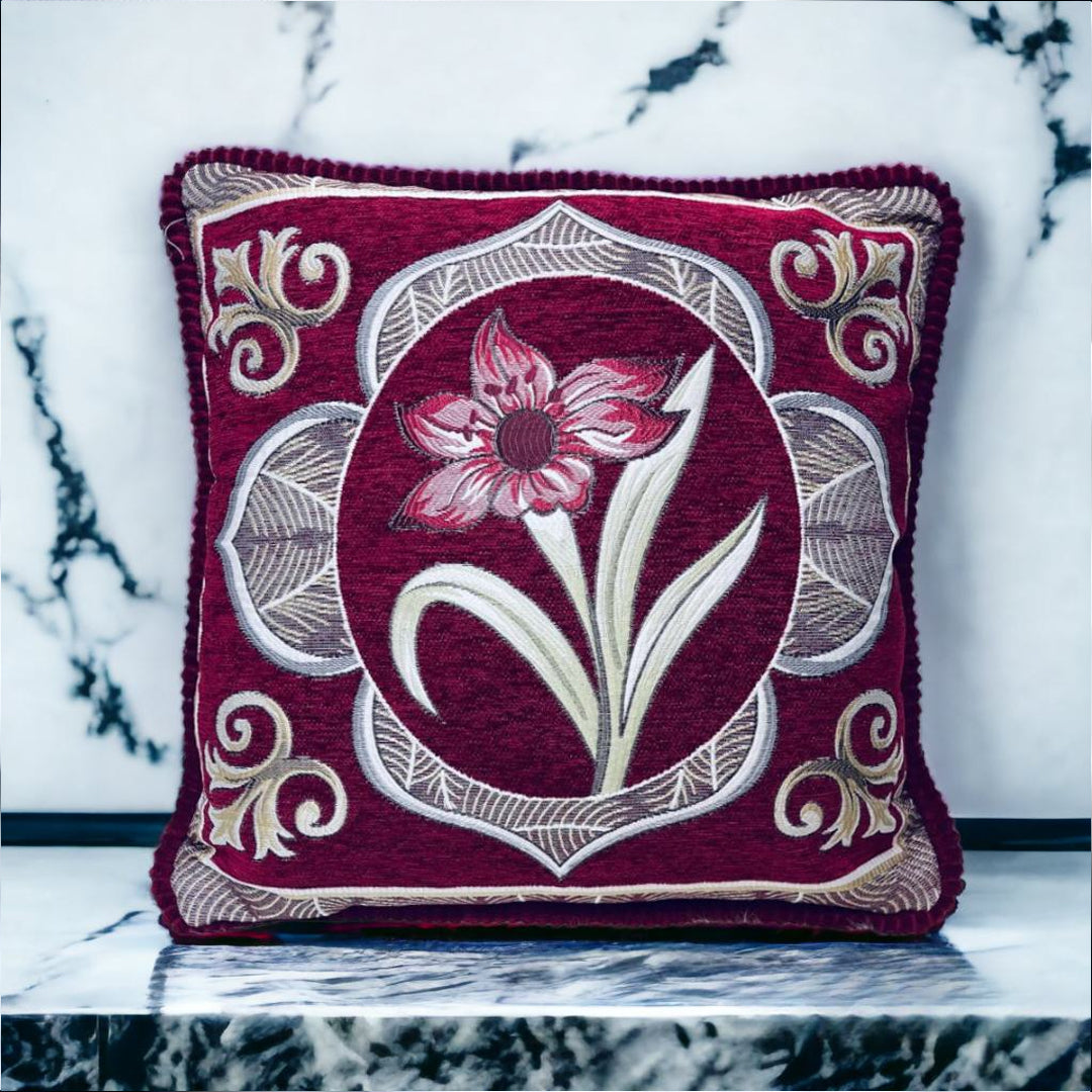 cushion covers, sofa cushion cover, Embroidered cushion cover, floral printed cushion cover
