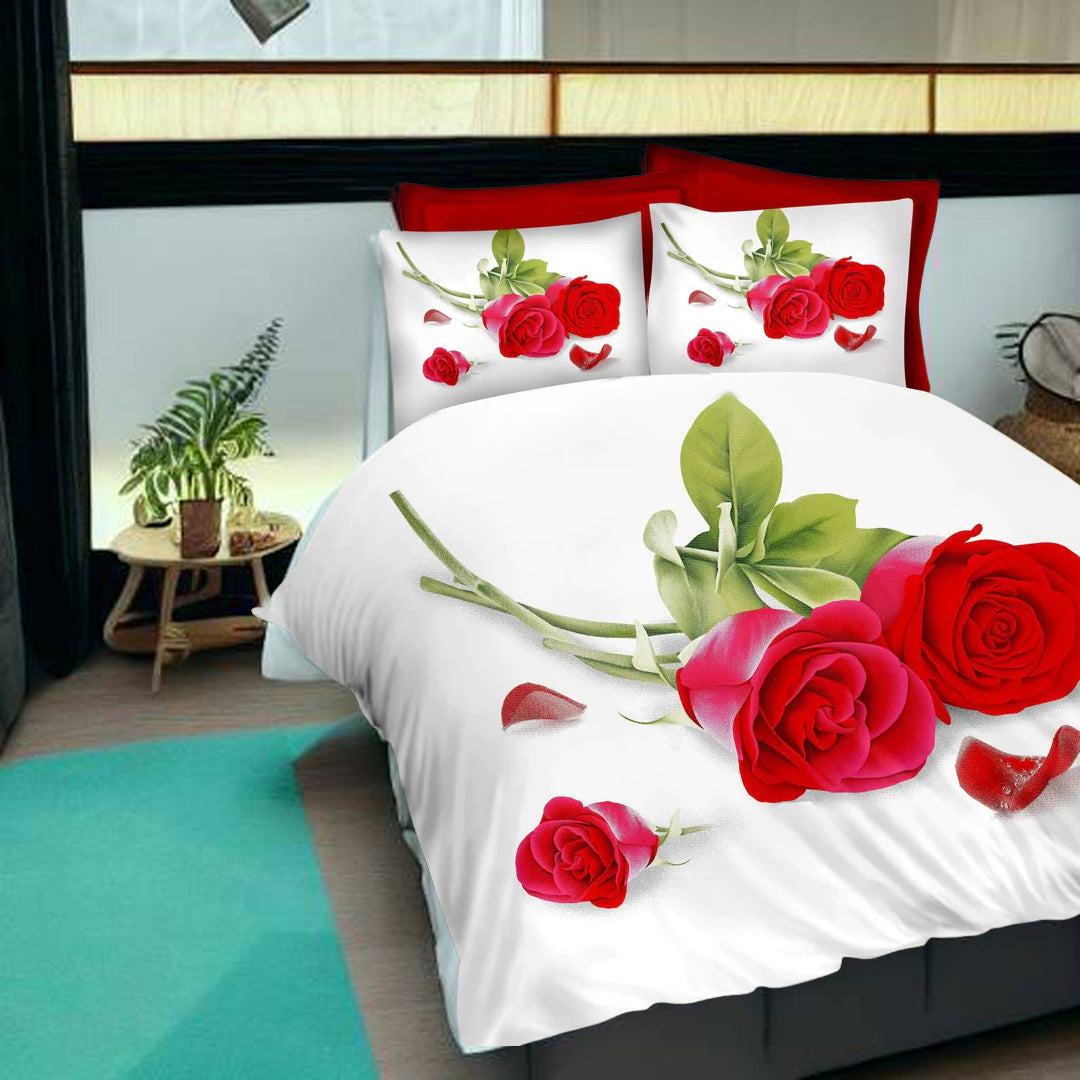 Duvet Cover, 3D Duvet Cover Set, 3D Bedding,Duvet Covers, rose design duvet covers, single duvet covers, double duvet covers, king size duvet covers, microfiber duvet covers sets, Microfiber bedding sets, 3Pcs Duvet Covers set,