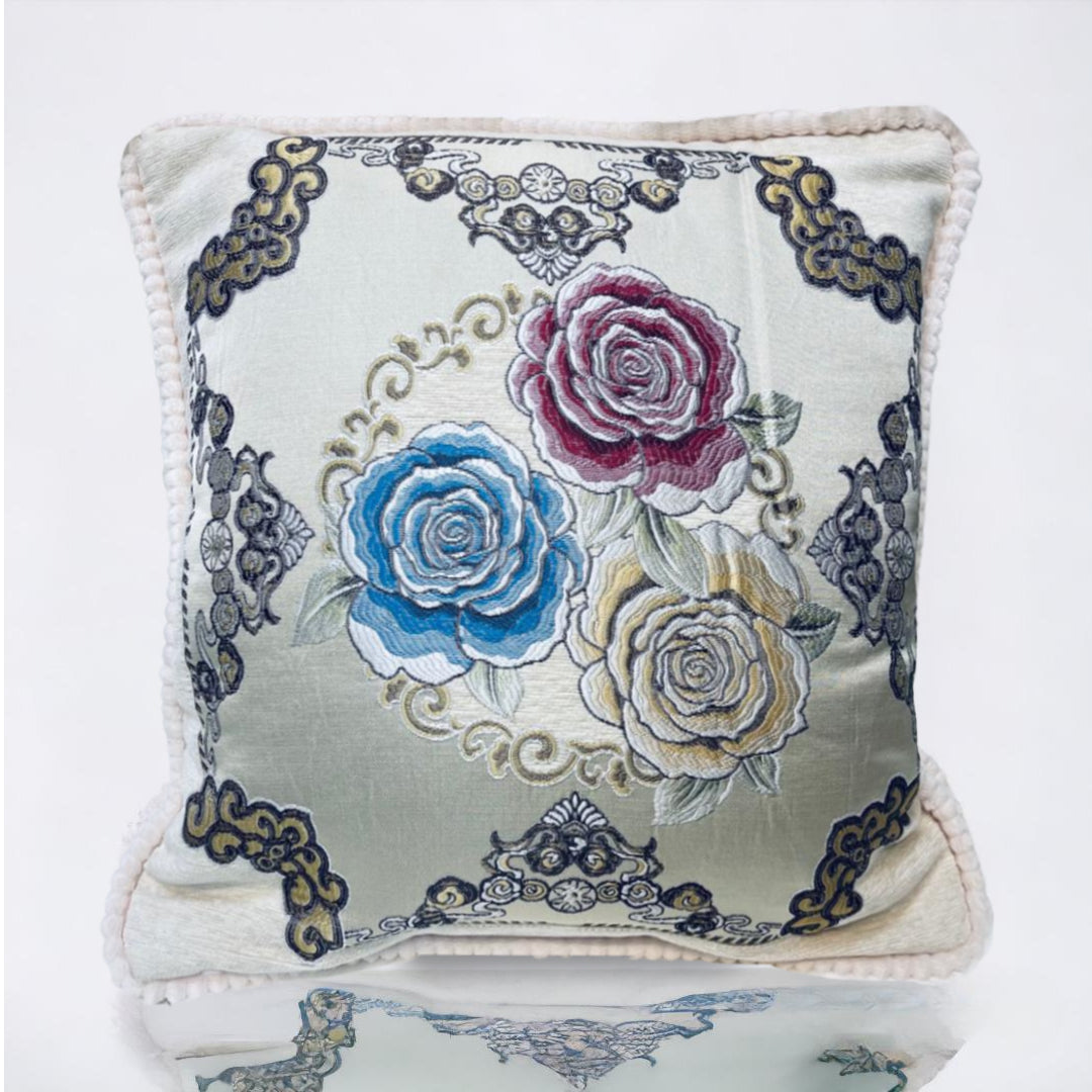cushion covers, sofa cushion cover, Embroidered cushion cover, floral printed cushion cover