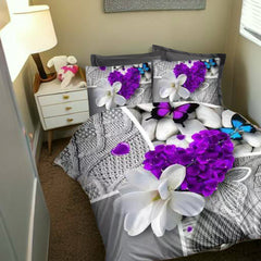 Duvet Cover, 3D Duvet Cover Set, 3D Bedding,Duvet Covers, flower duvet covers, buterfly duvet covers, single duvet covers, double duvet covers, king size duvet covers, microfiber duvet covers sets, Microfiber bedding sets, 3Pcs Duvet Covers set,