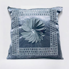 Crushed Diamond Sofa Cushion Cover Silver Gray