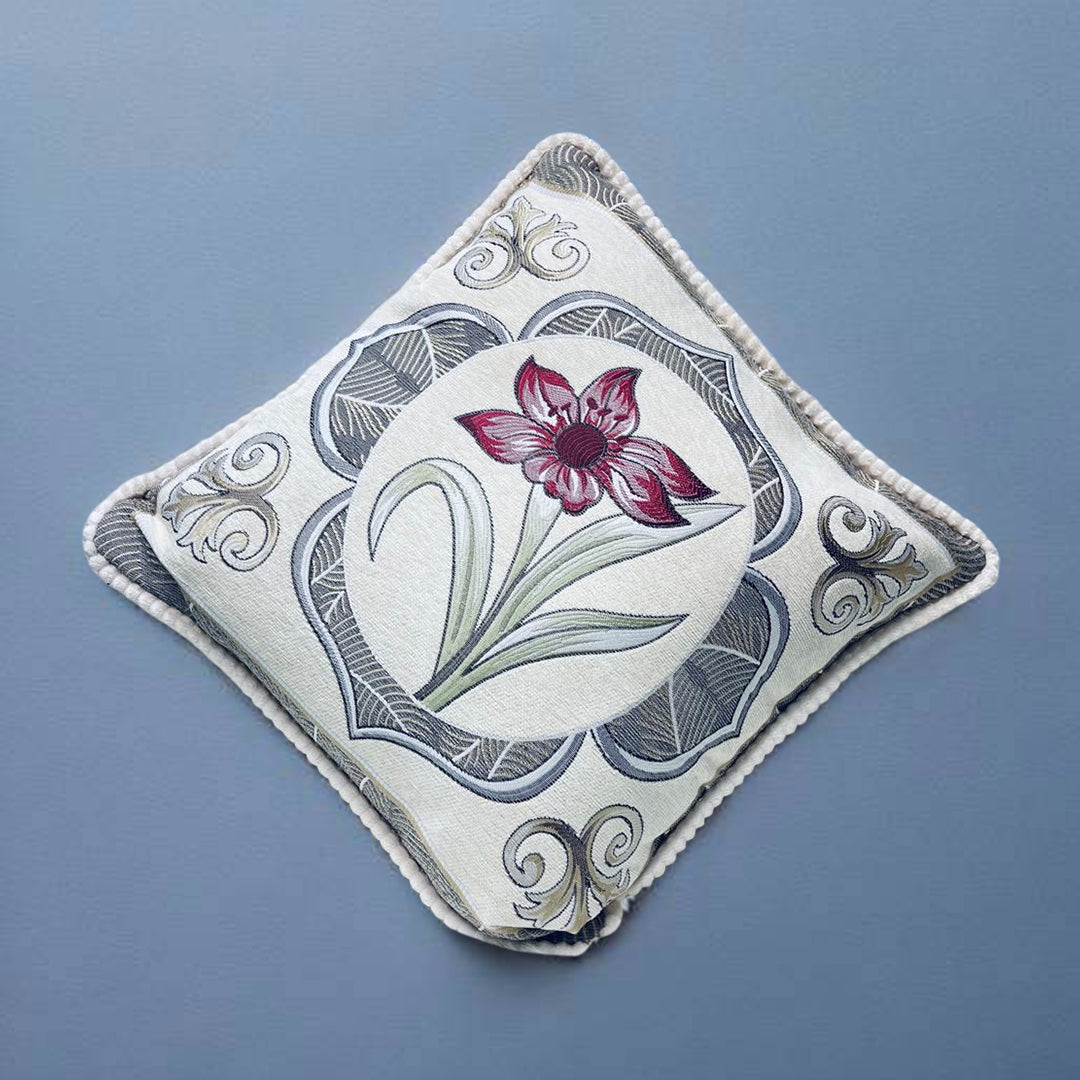 cushion covers, sofa cushion cover, Embroidered cushion cover, floral printed cushion cover