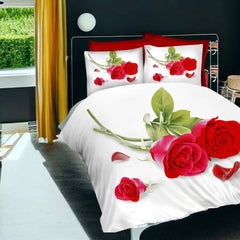 Duvet Cover, 3D Duvet Cover Set, 3D Bedding,Duvet Covers, rose design duvet covers, single duvet covers, double duvet covers, king size duvet covers, microfiber duvet covers sets, Microfiber bedding sets, 3Pcs Duvet Covers set,
