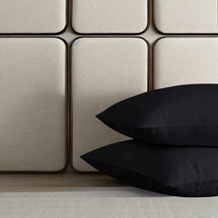 Plain Pillow Case/Cover Pair Black