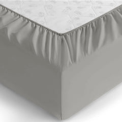 Extra Deep Fitted Bed Sheets Single, Double, King Sizes Grey 25cm