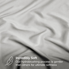 Extra Deep Fitted Bed Sheets Single, Double, King Sizes Grey 25cm