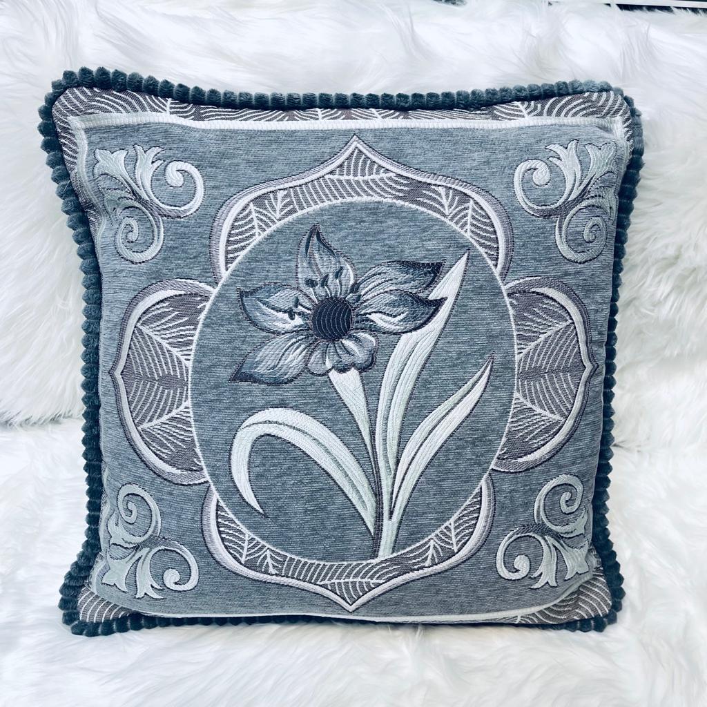 cushion covers, sofa cushion cover, Embroidered cushion cover, floral printed cushion cover