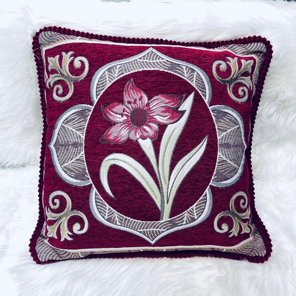 cushion covers, sofa cushion cover, Embroidered cushion cover, floral printed cushion cover