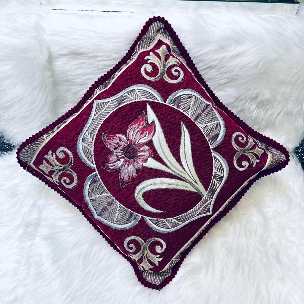 cushion covers, sofa cushion cover, Embroidered cushion cover, floral printed cushion cover