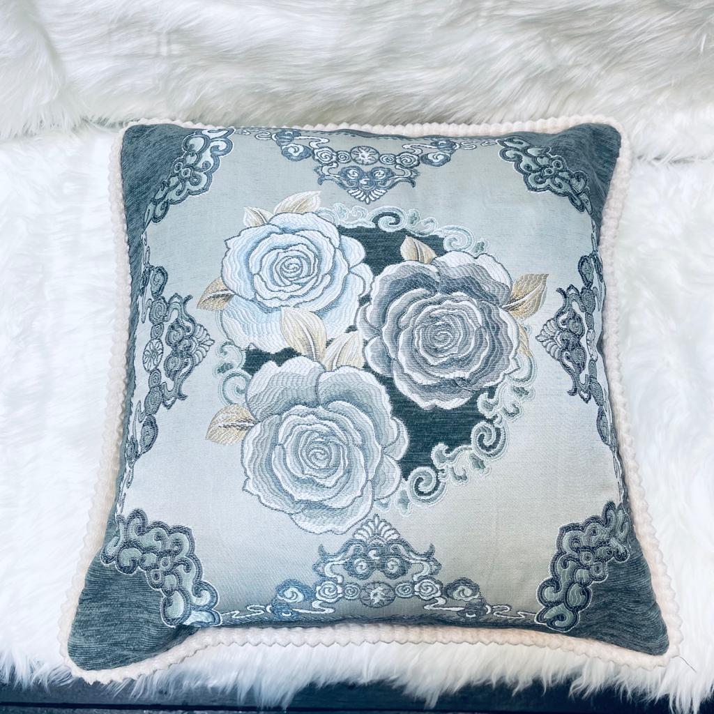 cushion covers, sofa cushion cover, Embroidered cushion cover, floral printed cushion cover