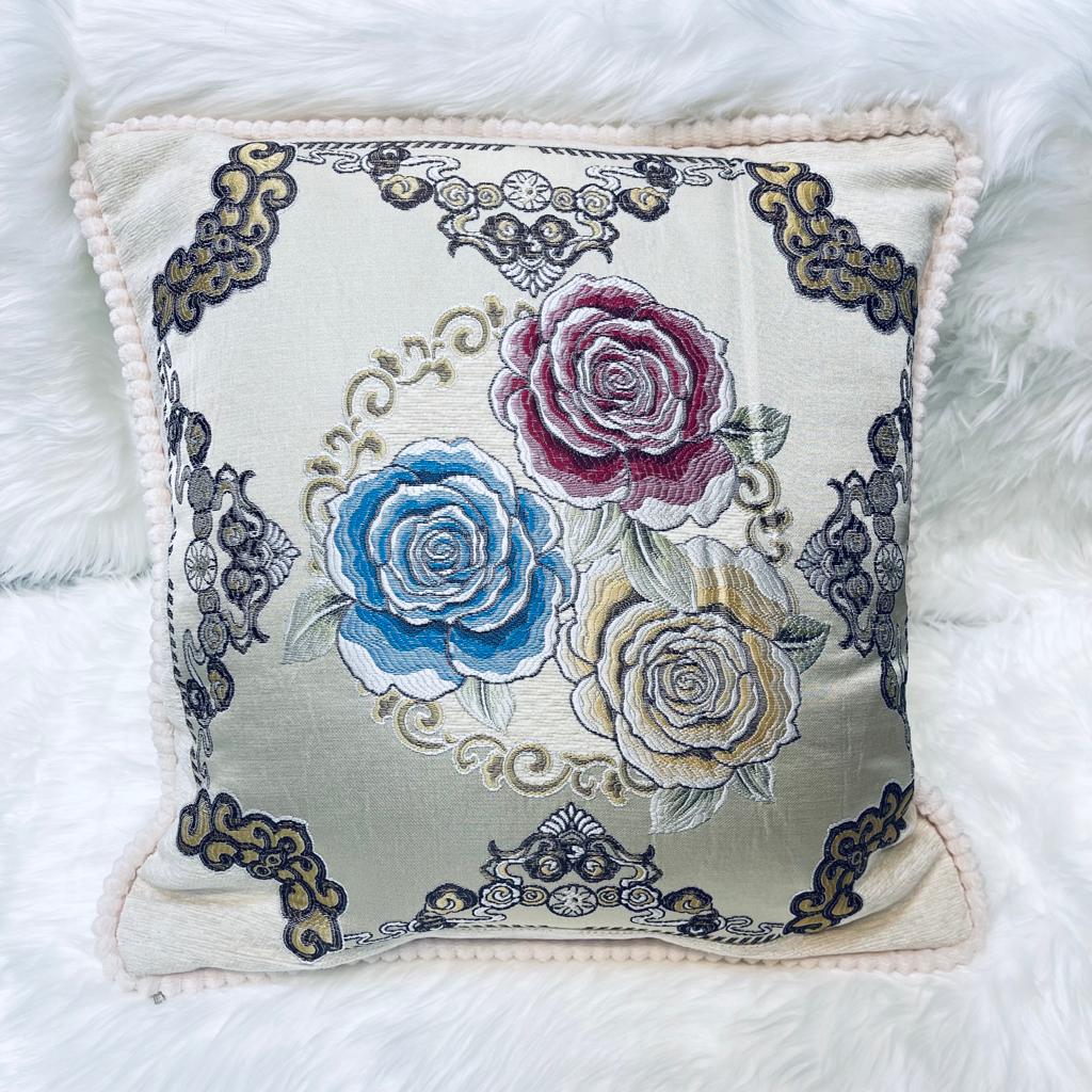 cushion covers, sofa cushion cover, Embroidered cushion cover, floral printed cushion cover