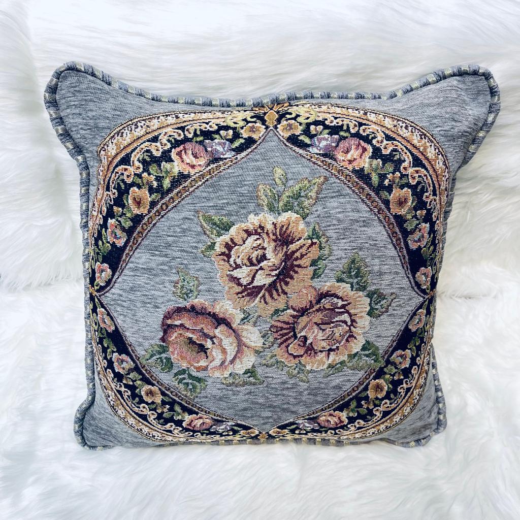 cushion covers, sofa cushion cover, Embroidered cushion cover, floral printed cushion cover