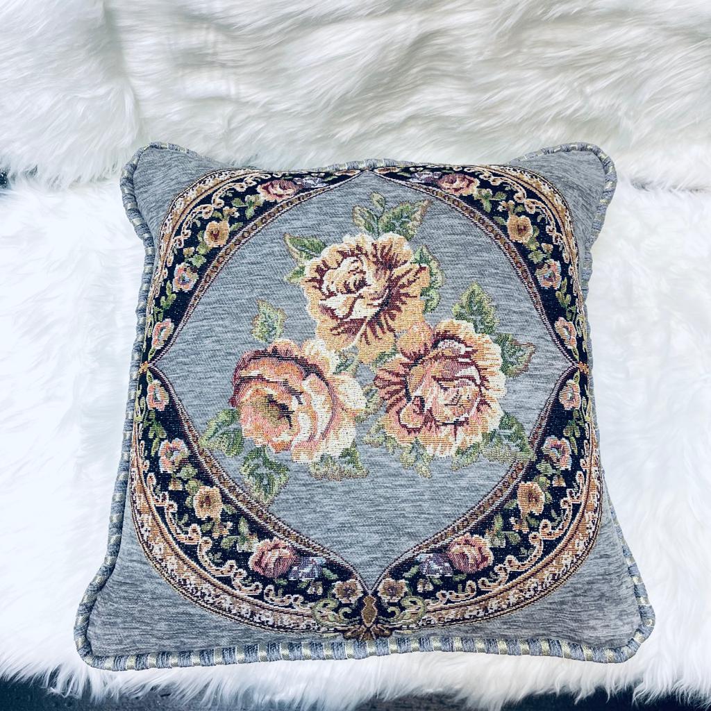 cushion covers, sofa cushion cover, Embroidered cushion cover, floral printed cushion cover