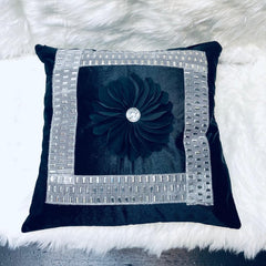 cushion covers, sofa cushion cover, Embroidered cushion cover, floral printed cushion cover, velvet cushion cover, navy cushion cover