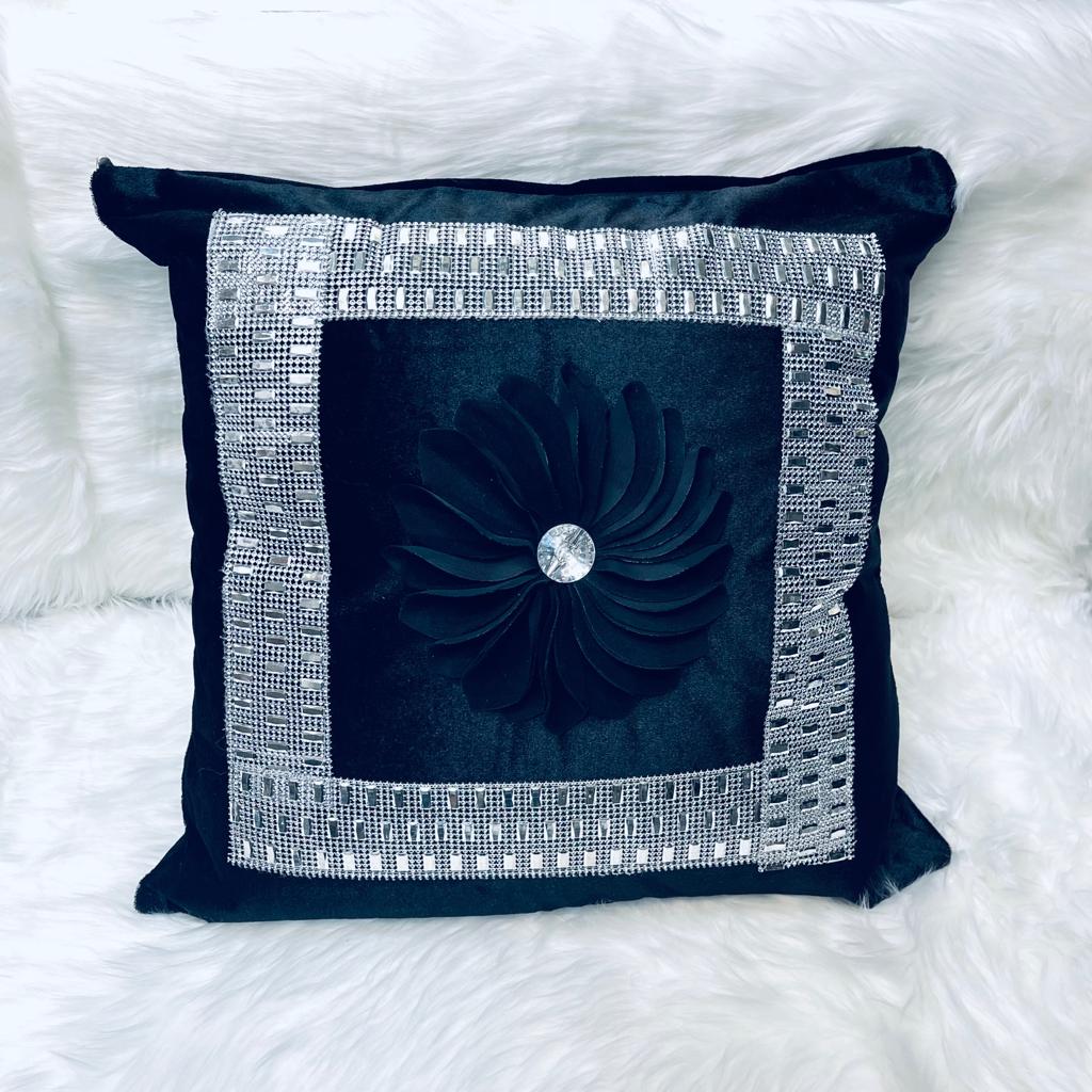 cushion covers, sofa cushion cover, Embroidered cushion cover, floral printed cushion cover, velvet cushion cover, navy cushion cover