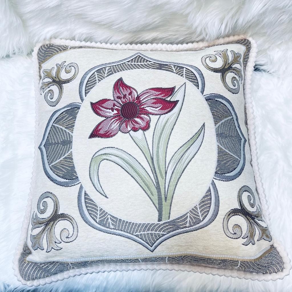 cushion covers, sofa cushion cover, Embroidered cushion cover, floral printed cushion cover
